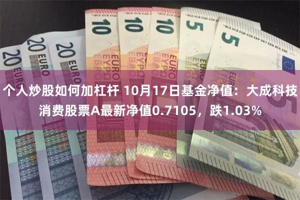 个人炒股如何加杠杆 10月17日基金净值：大成科技消费股票A最新净值0.7105，跌1.03%