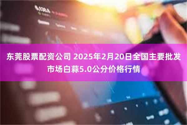 东莞股票配资公司 2025年2月20日全国主要批发市场白蒜5.0公分价格行情